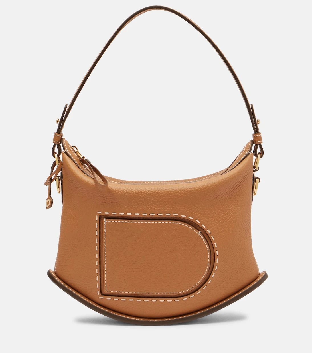 Delvaux - Pin Swing Surpiqué leather shoulder bag