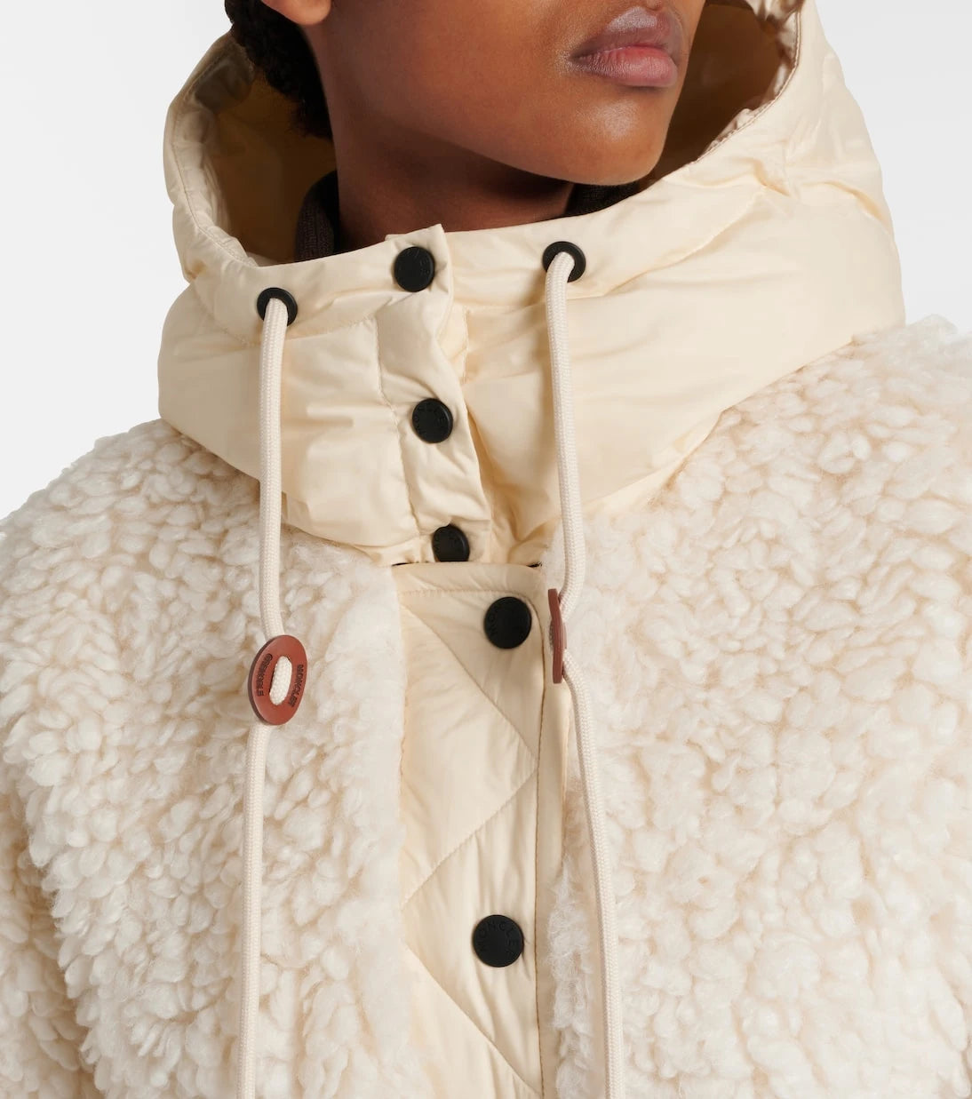 Moncler Grenoble - Blavet hooded teddy down coat