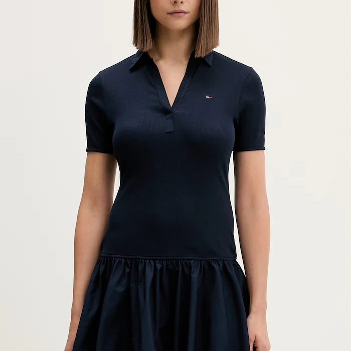 Pamuklu Tommy Jeans elbise
