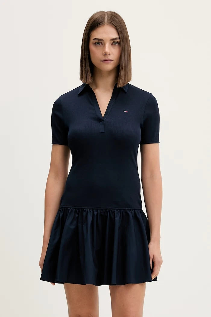 Pamuklu Tommy Jeans elbise