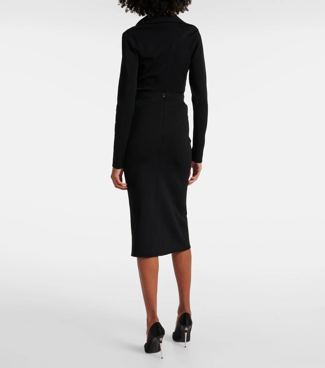 Dolce&Gabbana - تنورة DG متوسطة الطول