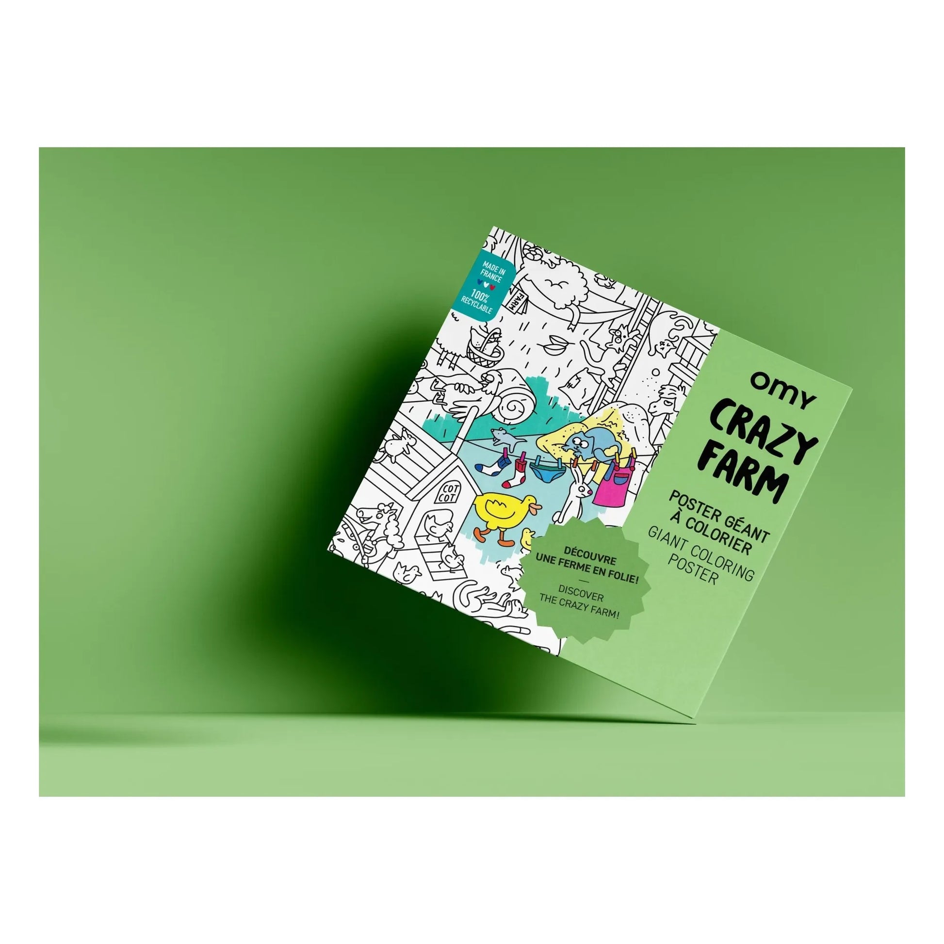Omy - Crazy Farm Giant Poster | Green