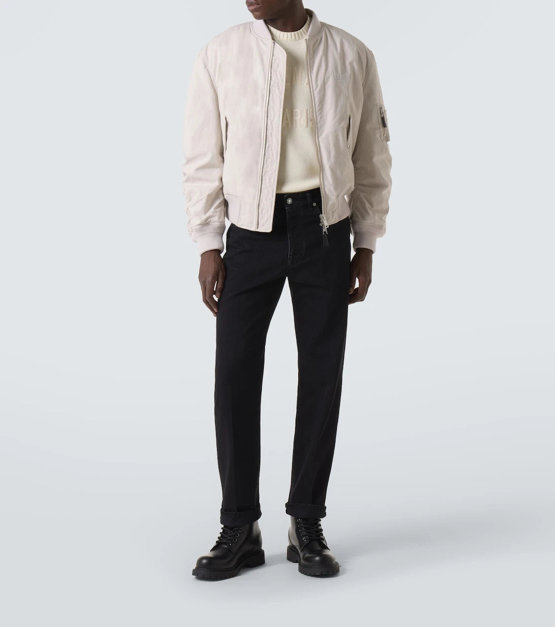 Givenchy - جاكيت بومبر قطن مخلوط بطبعة Givenchy