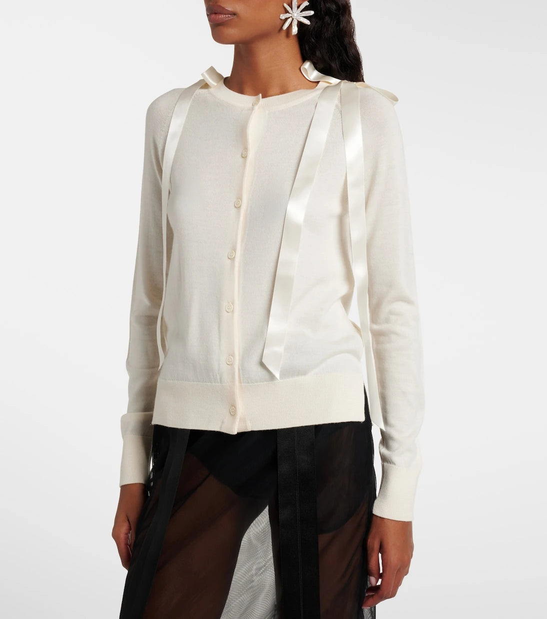 Simone Rocha - Wool and silk cardigan