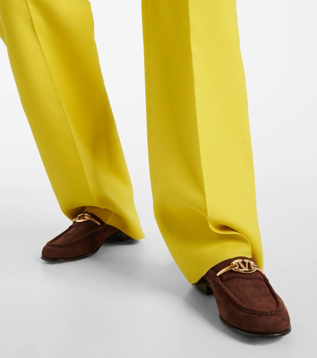 Valentino Garavani - VLogo Gate suede loafers