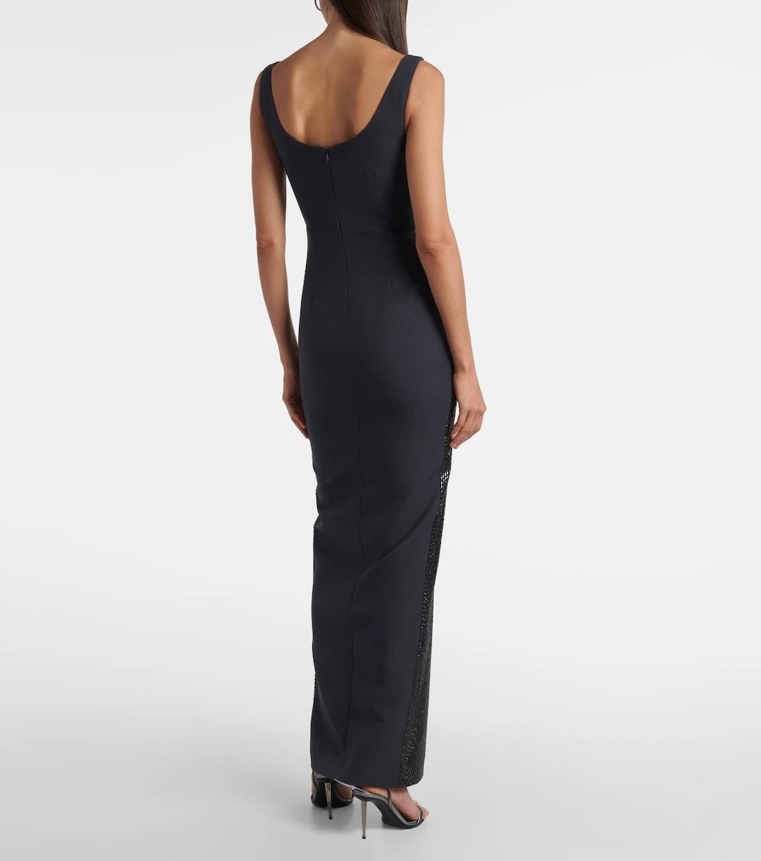 Roland Mouret - Embellished crêpe gown