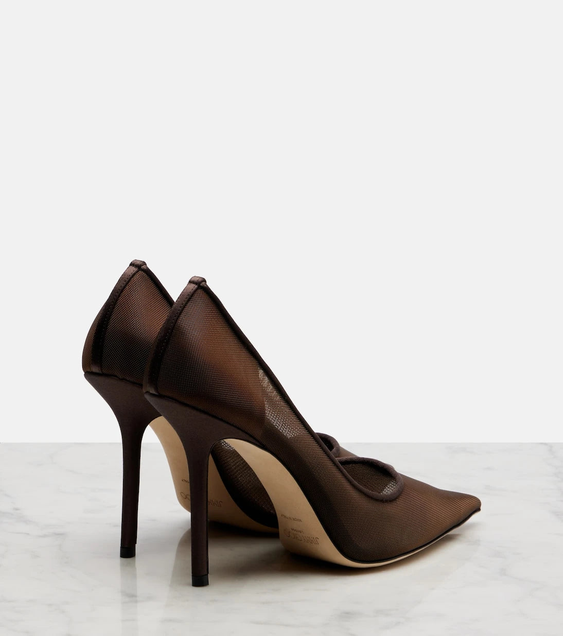 Jimmy Choo - Love 100 mesh pumps