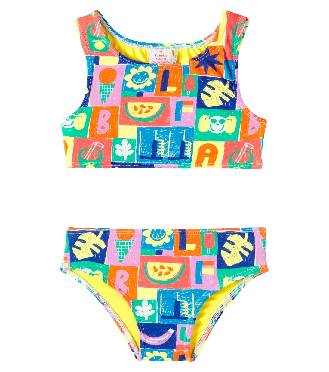 Fábula - Carimbo printed bikini