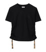 Burberry Black Cotton Festival T-Shirt