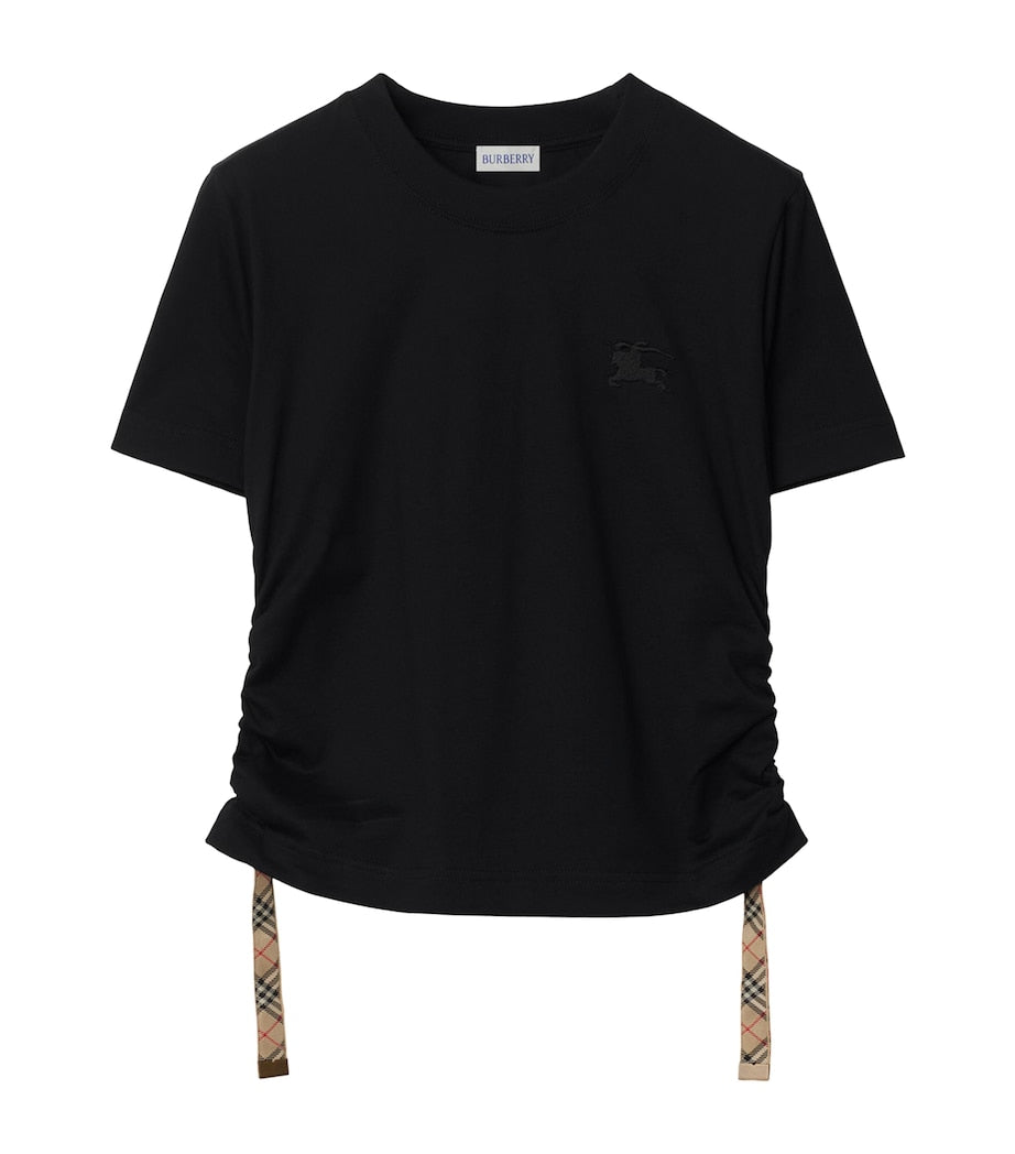 Burberry Black Cotton Festival T-Shirt
