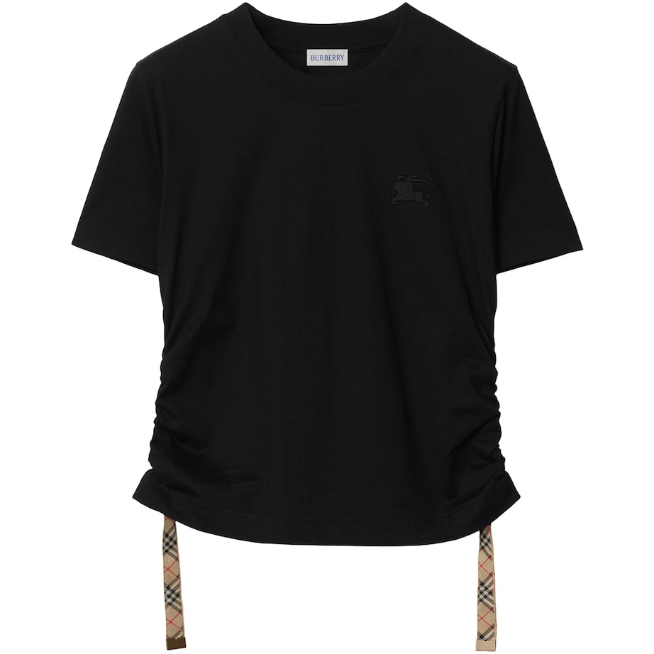 Burberry Black Cotton Festival T-Shirt