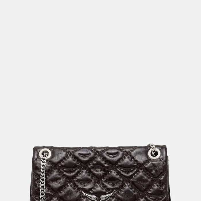 ZADIG&VOLTAIRE ROCK II VINTAGE MONOGRAM Deri Çanta