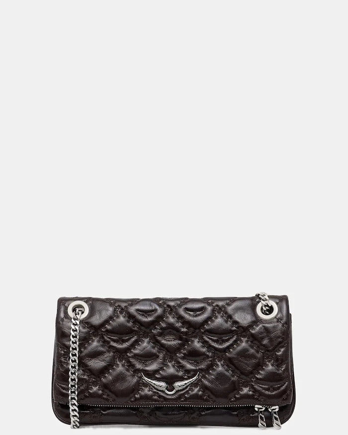 ZADIG&VOLTAIRE ROCK II VINTAGE MONOGRAM Deri Çanta