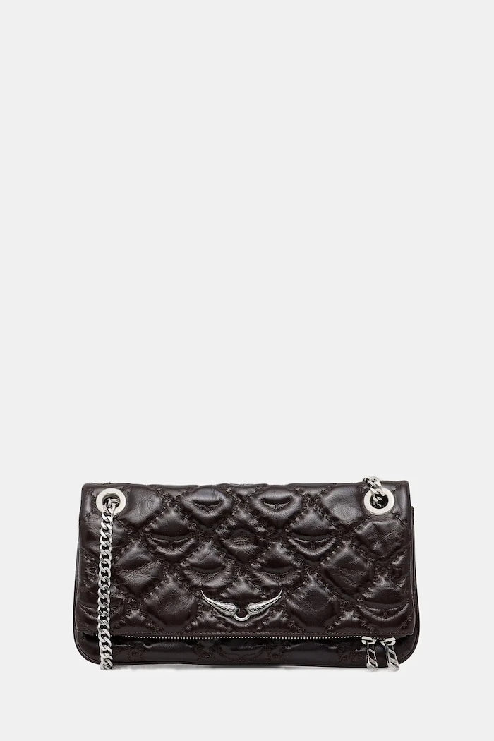ZADIG&VOLTAIRE ROCK II VINTAGE MONOGRAM Deri Çanta