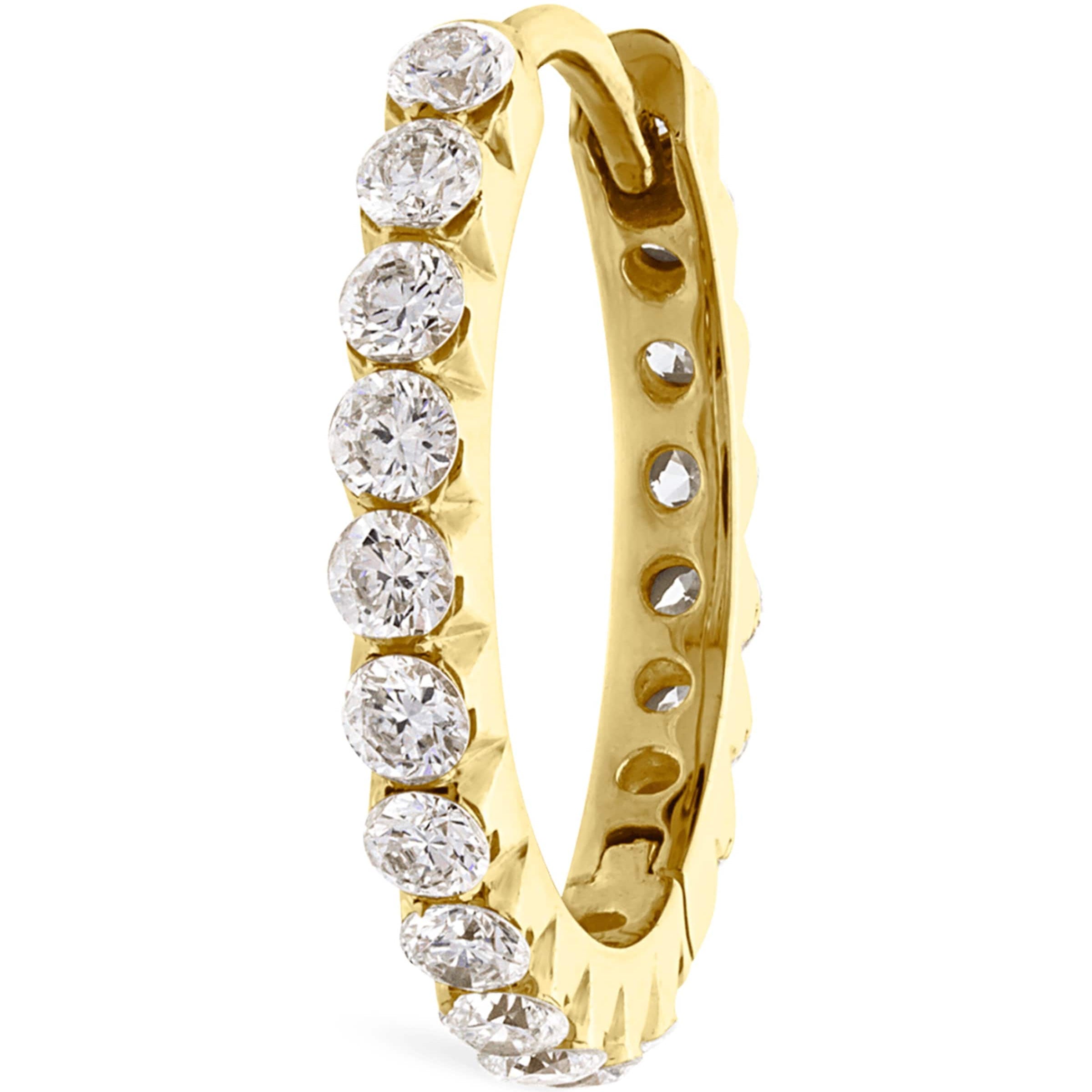 Maria Tash Invisible Set Diamond Eternity Single Hoop Earring (11mm)