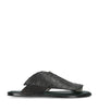 Brotini Lizard Leather Wave Sandals