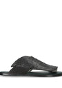 Brotini Lizard Leather Wave Sandals