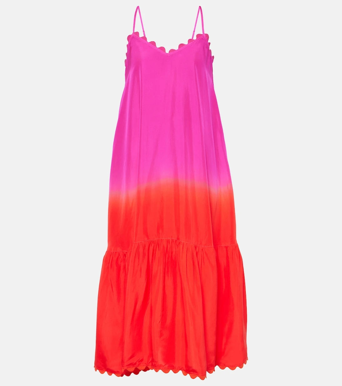 Juliet Dunn - Ombré silk midi dress