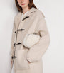 MAX&Co. White Wool-Blend Duffle Coat