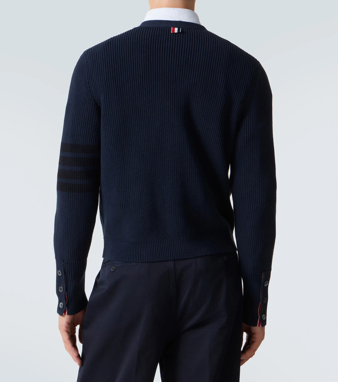 Thom Browne - 4-Bar cotton cardigan