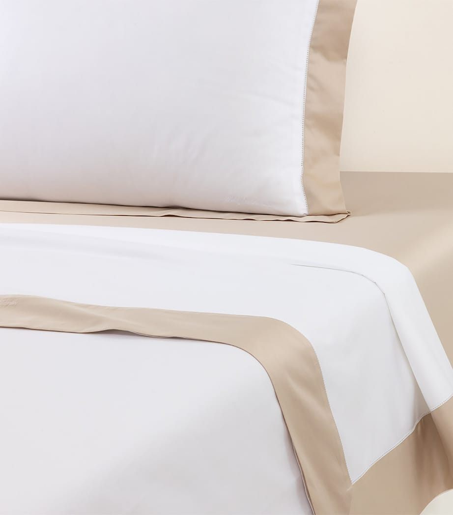 Cotton Langdon Coastal Super King Flat Sheet (270cm x 295cm)