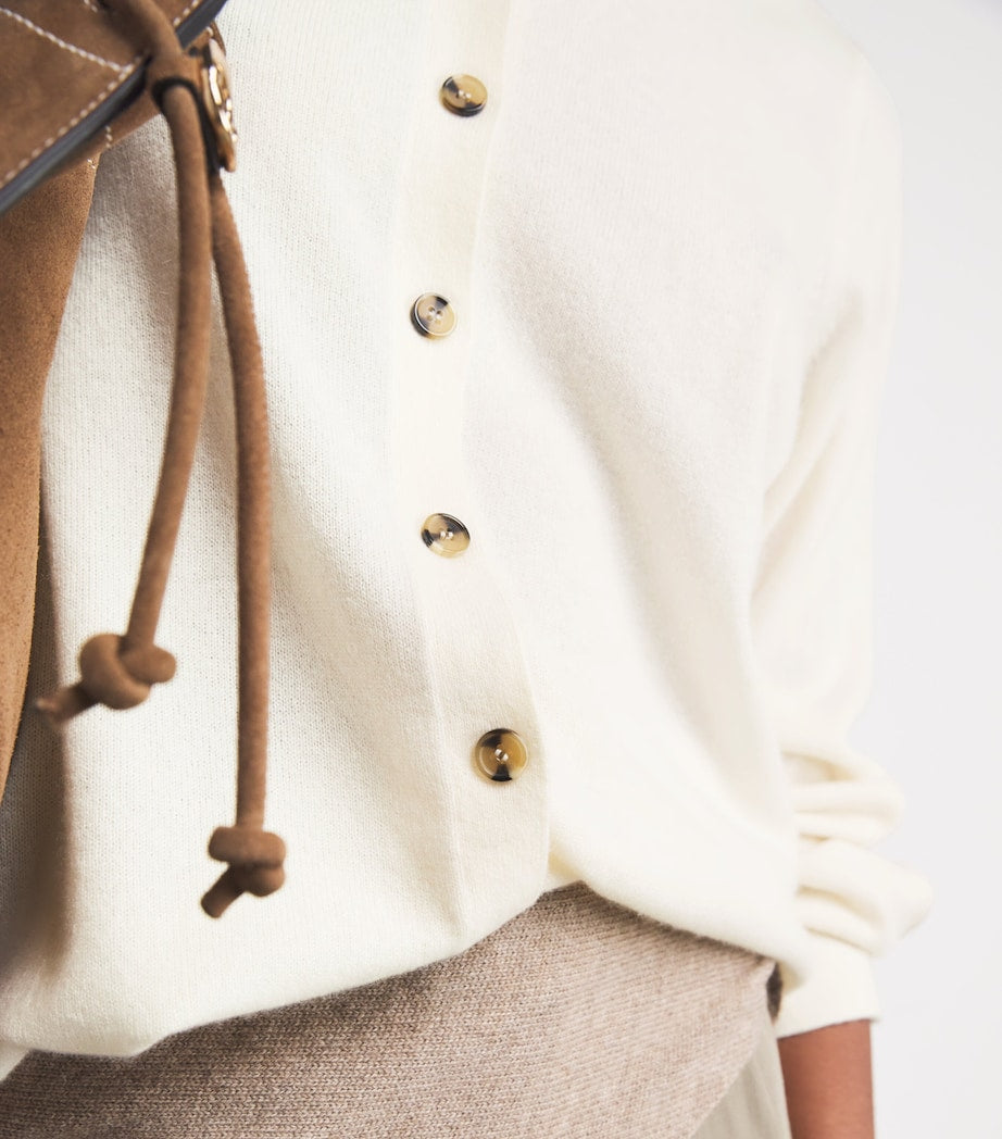 Ivory Cashmere Knit Shirt