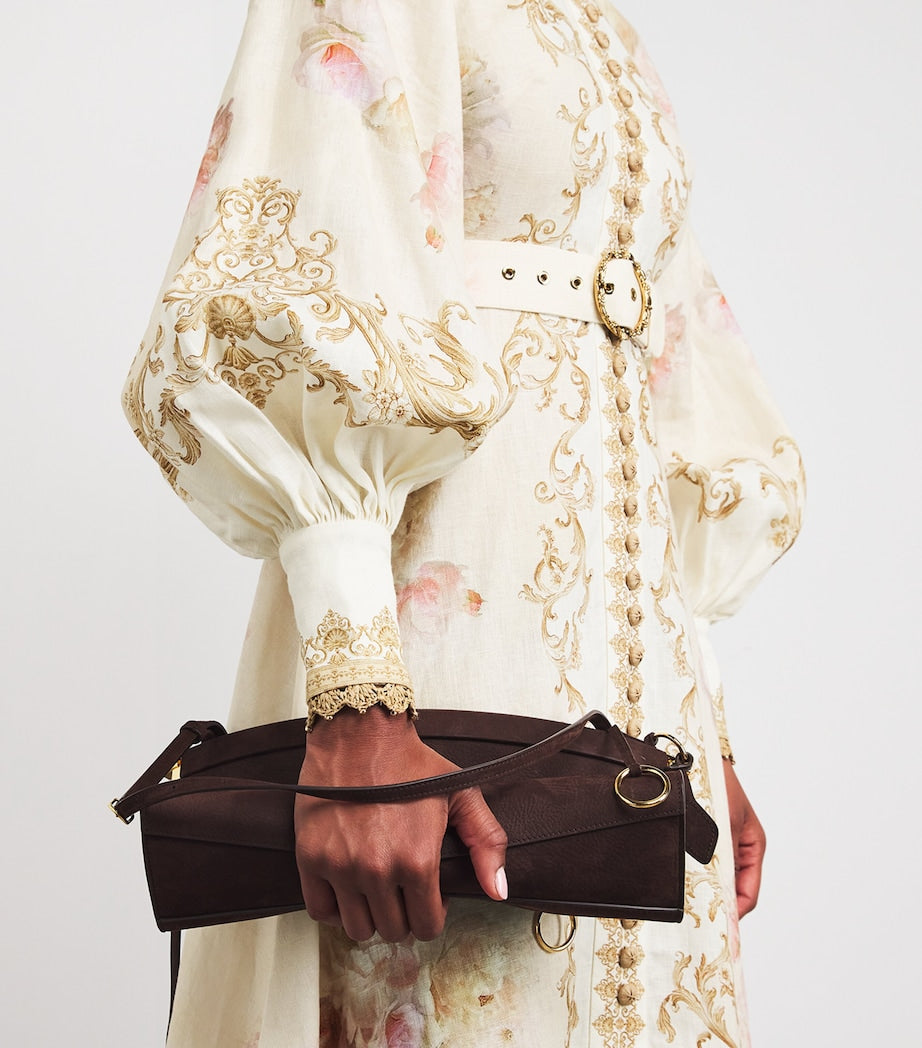 Ivory Linen Hypnotic Midi Dress