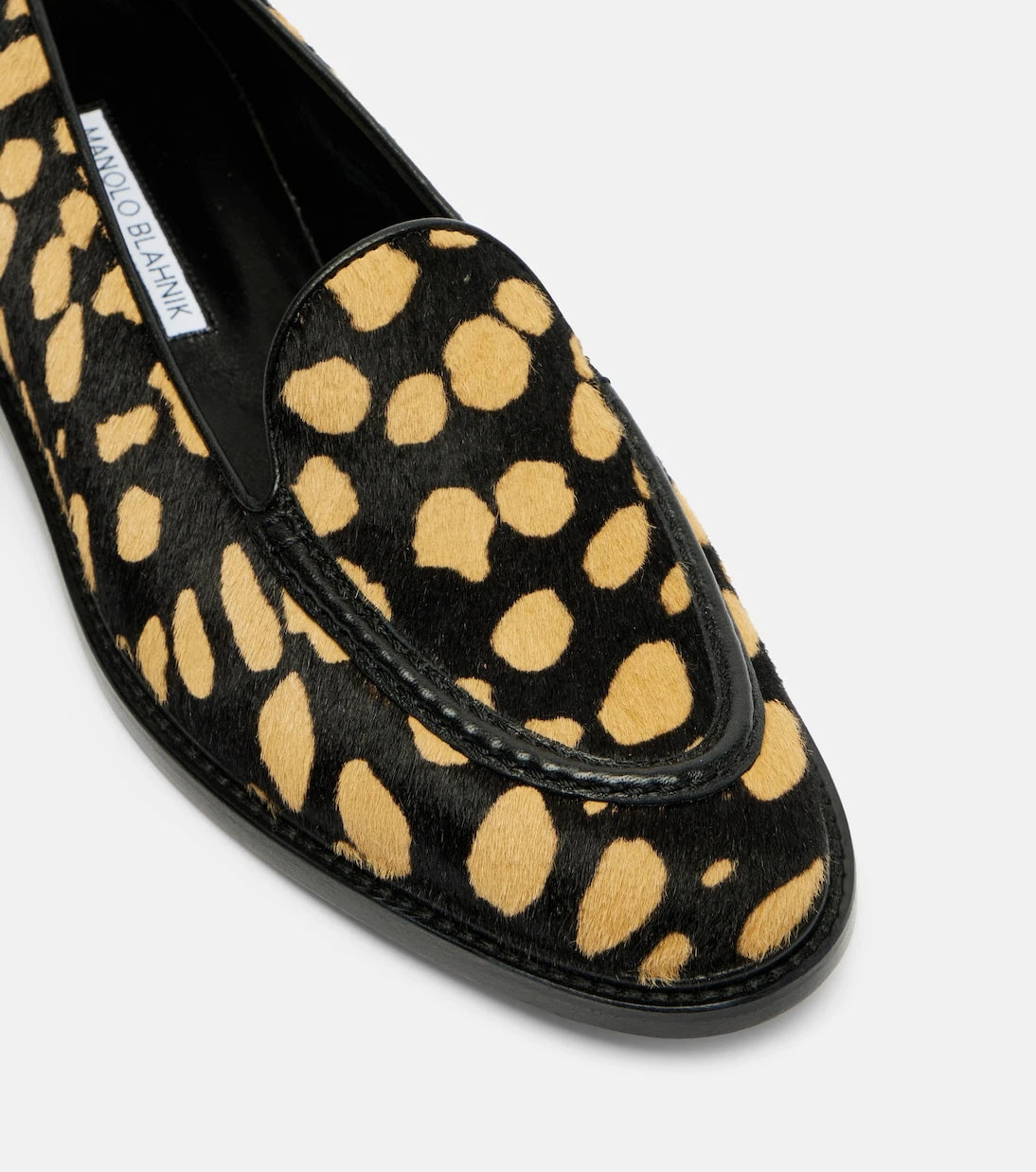 Manolo Blahnik - Maxy calf hair loafers