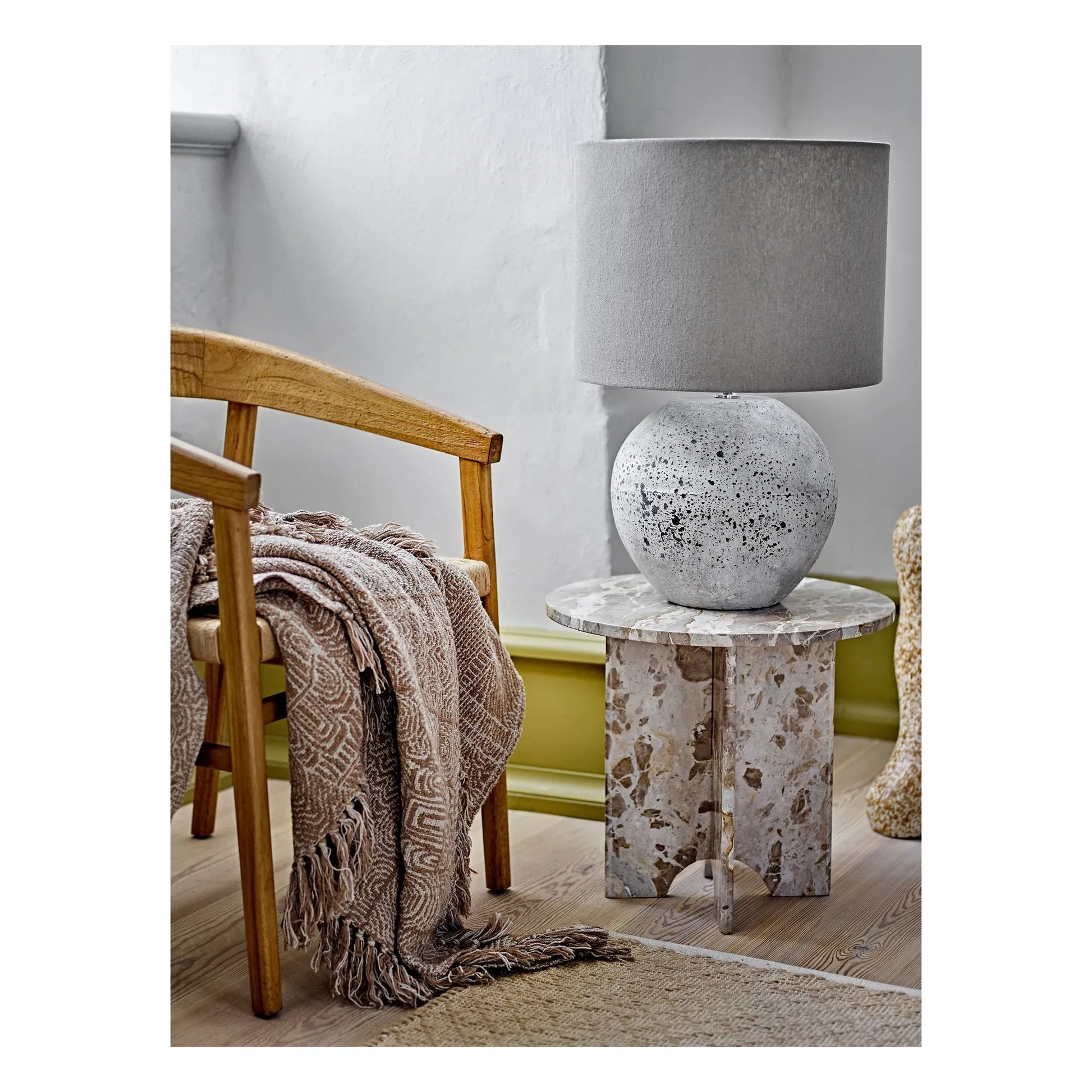 Bloomingville - Jasmia side table in marble | Brown