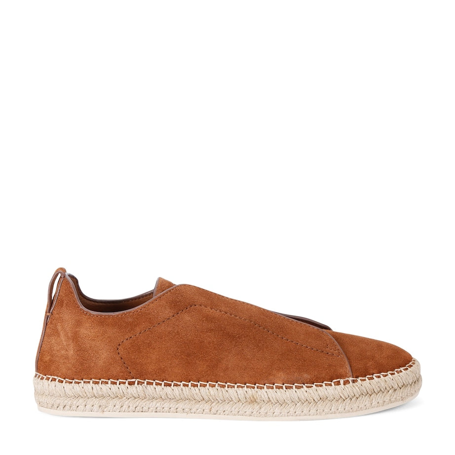 Suede Triple Stitch Espadrilles