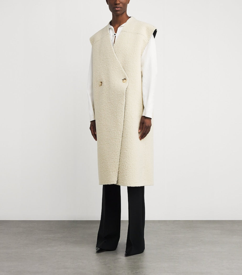 CAMILLA AND MARC Black Reversible Oswald Long Vest