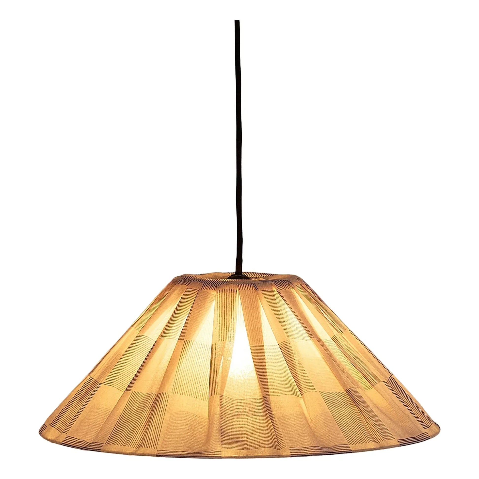 Nobodinoz - Ava Checks lampshade | Blue