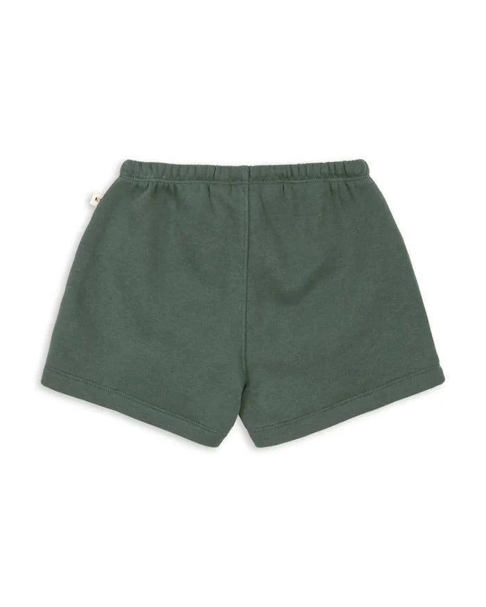 Konges Sløjd çocuklar için pamuklu eşofman tarzı kısa şort LOU SWEAT SHORTS OCS