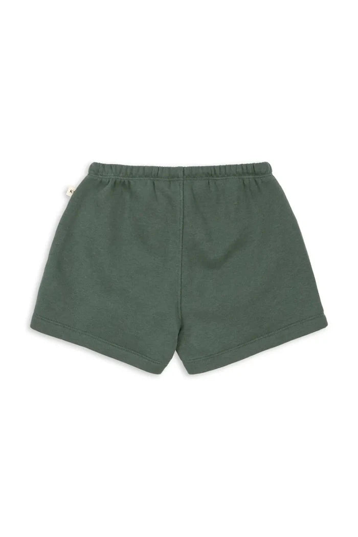 Konges Sløjd çocuklar için pamuklu eşofman tarzı kısa şort LOU SWEAT SHORTS OCS