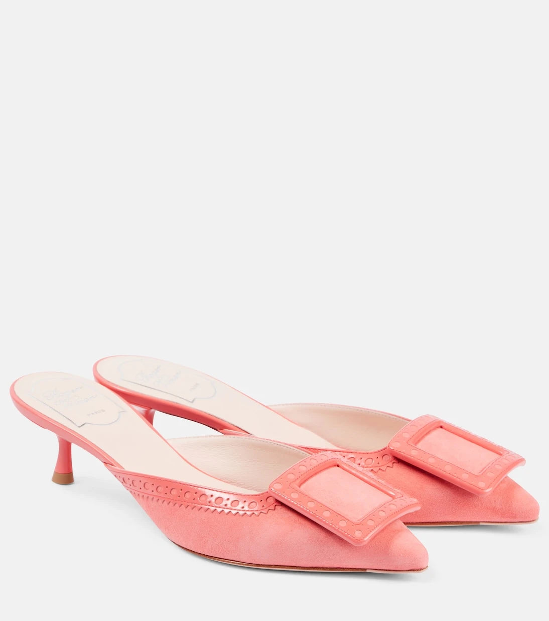 Roger Vivier - حذاء "فيف إن ذا سيتي"ミュール من جلد السويد