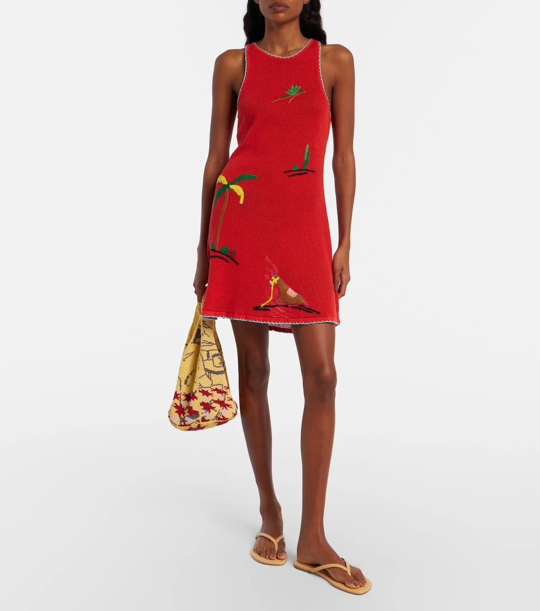 Staud - Marea embroidered cotton minidress