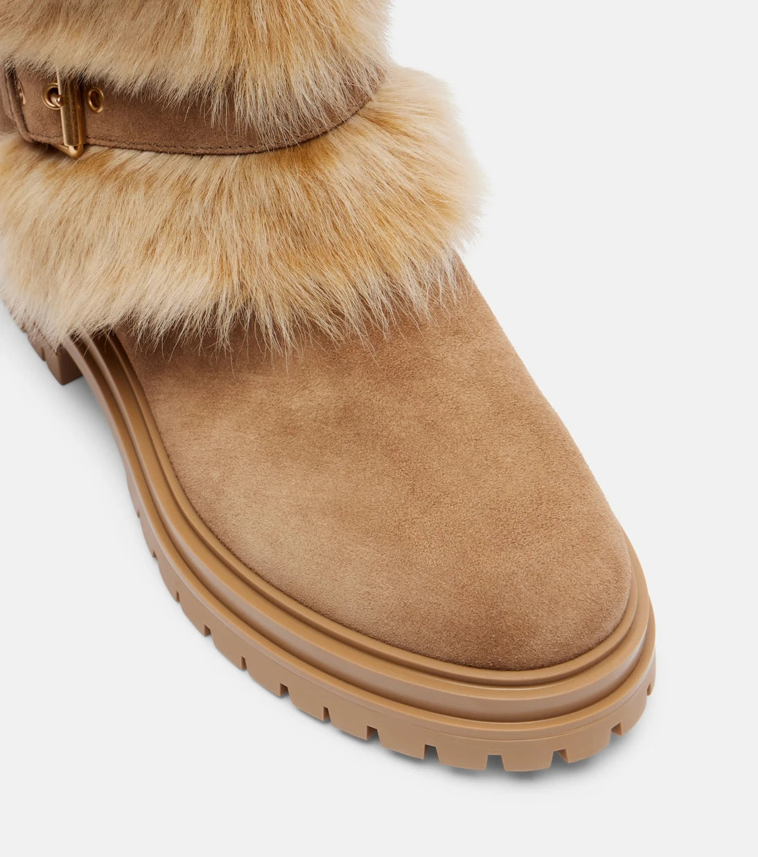Gianvito Rossi - Maverick suede and shearling biker boots