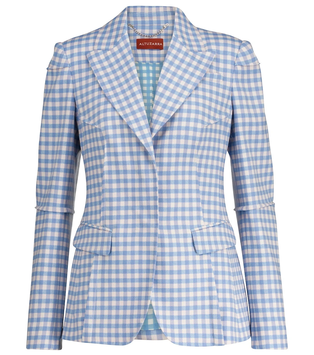Altuzarra - Beatrix gingham stretch-blend blazer