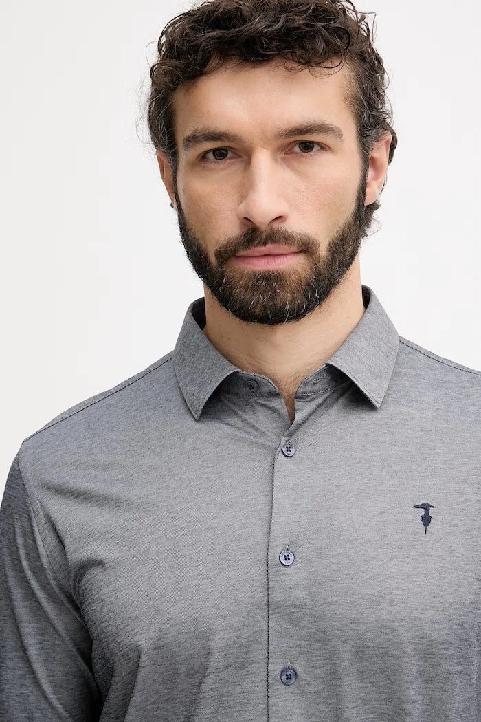 Trussardi риза мъжка с памук