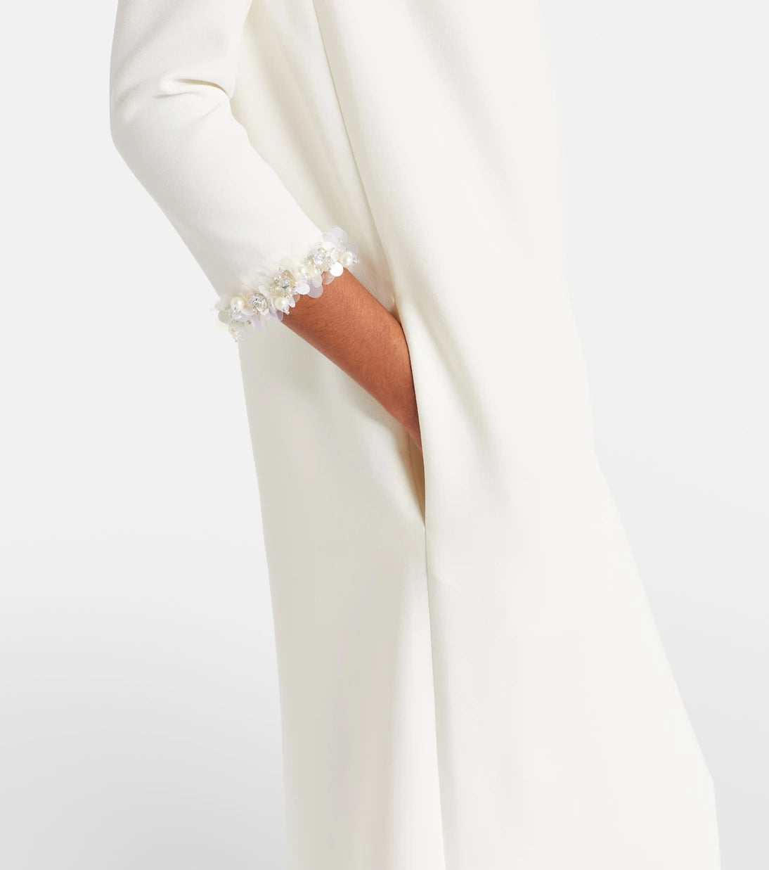 Safiyaa - Bridal Lanai embellished crêpe gown