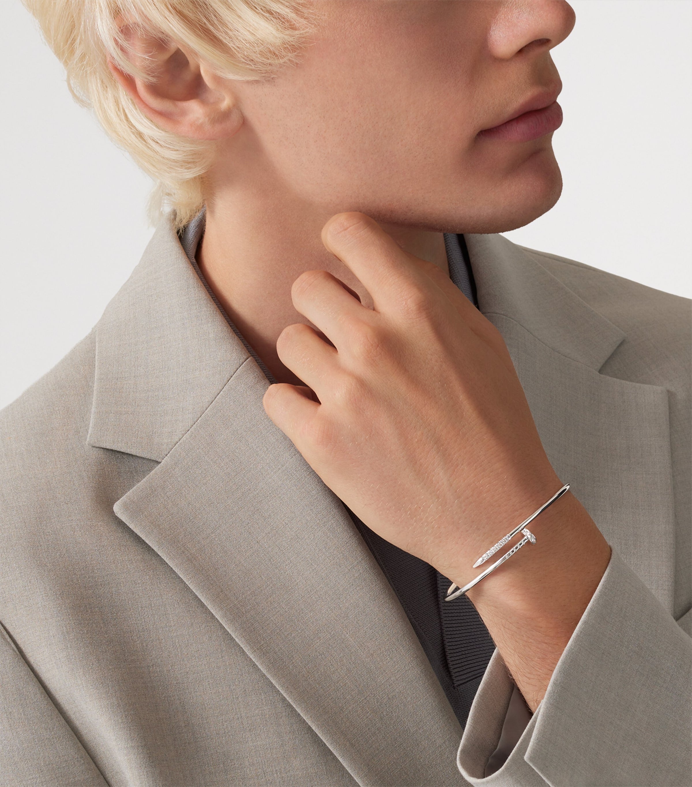 Small White Gold and Diamond Juste Un Clou Bracelet