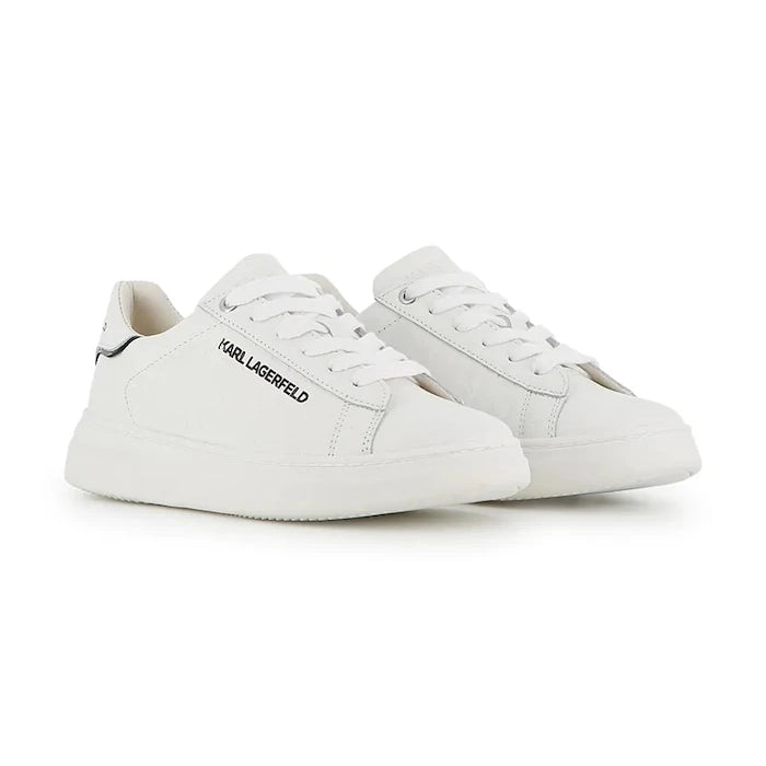 Karl Lagerfeld çocuklar için deri sneakerlar