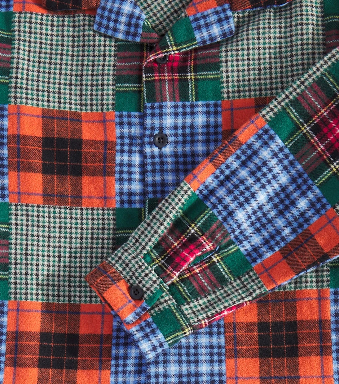The New Society - Perth patchwork cotton shirt