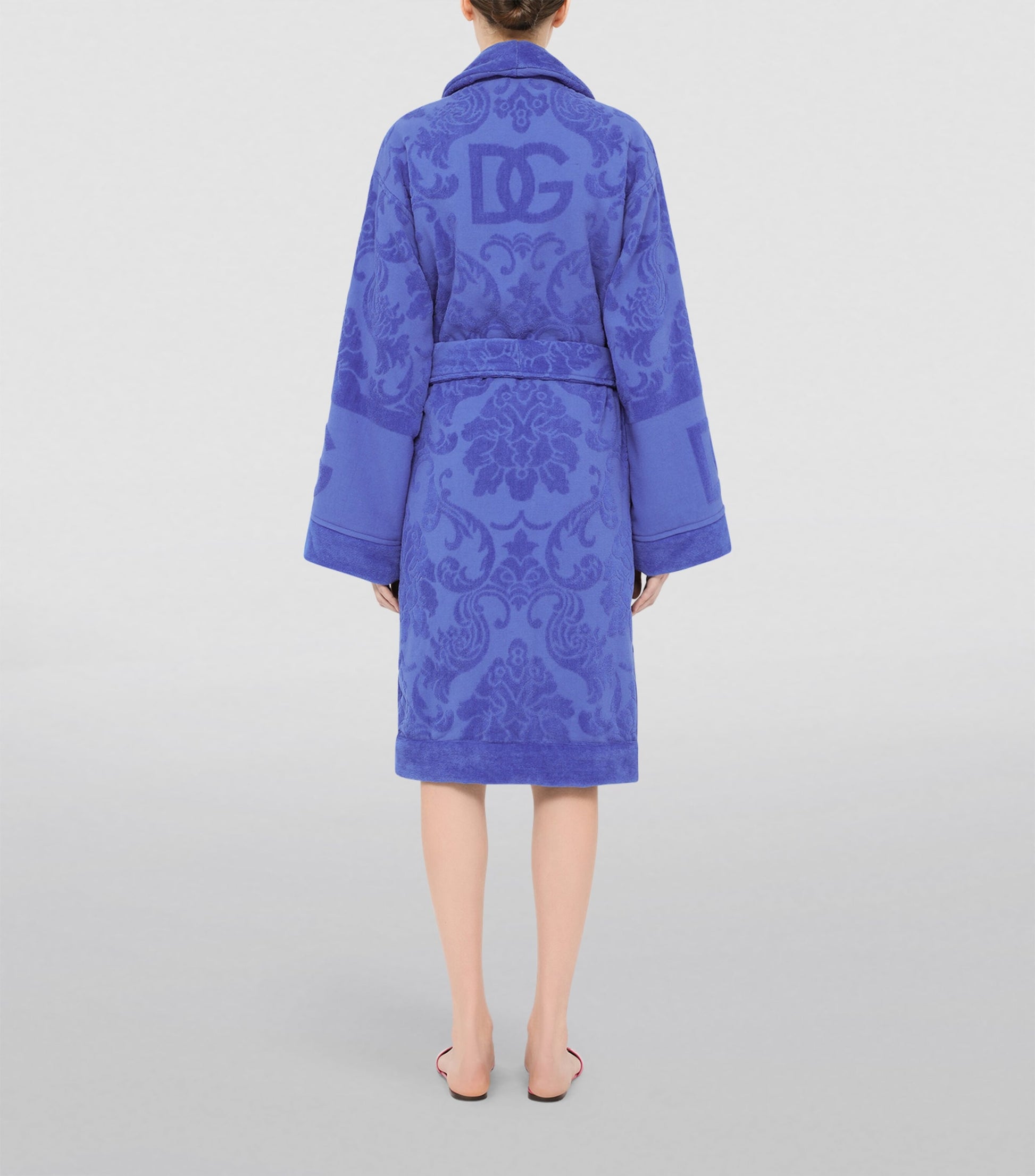 Dolce & Gabbana Casa Terry Cotton DG Logo Robe