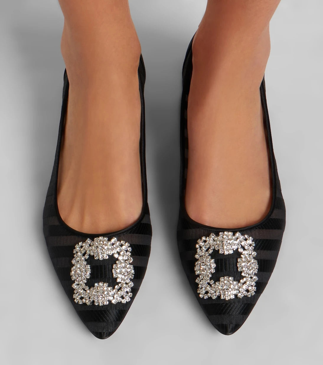 Manolo Blahnik - Hangisi embellished pumps