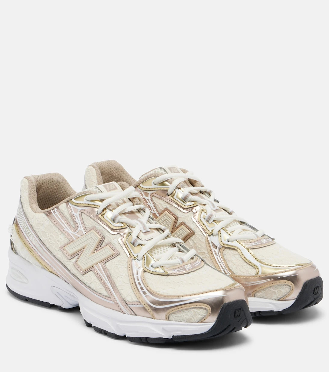 New Balance - 740 lace-trimmed sneakers