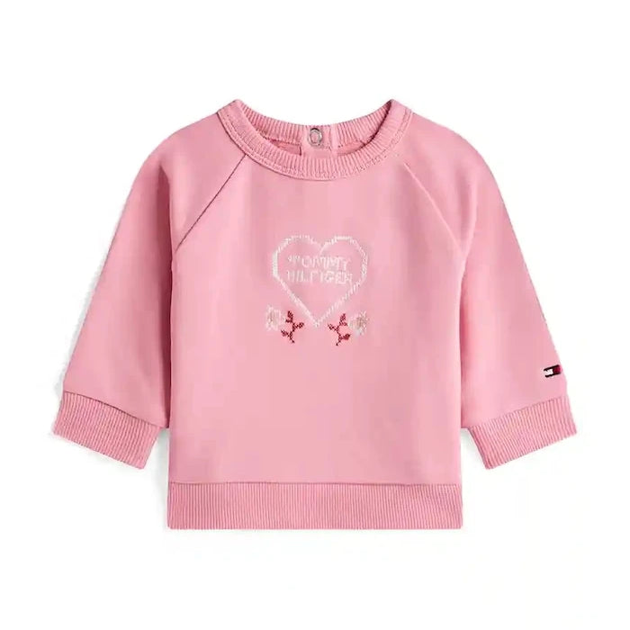 Бебешки суитшърт с коприна Tommy Hilfiger