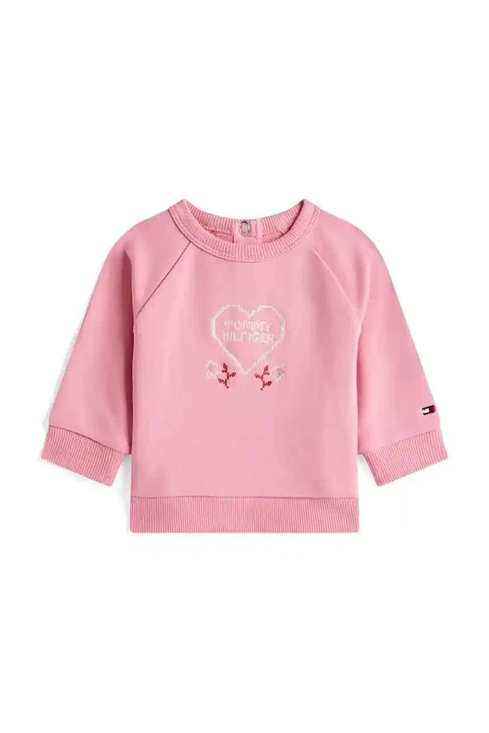 Бебешки суитшърт с коприна Tommy Hilfiger