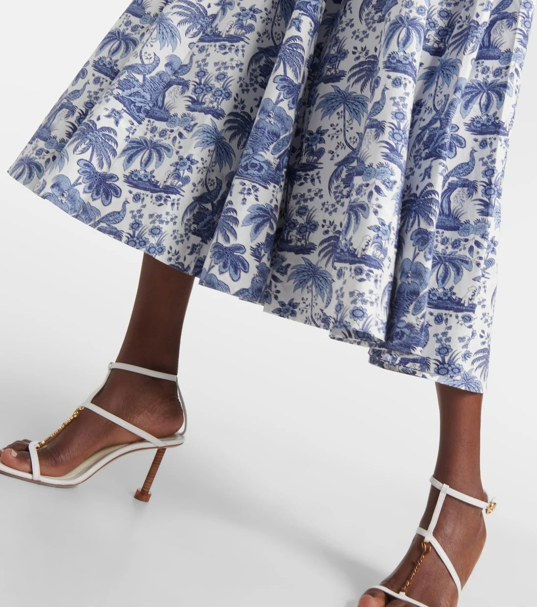 Staud - Wells floral cotton midi dress