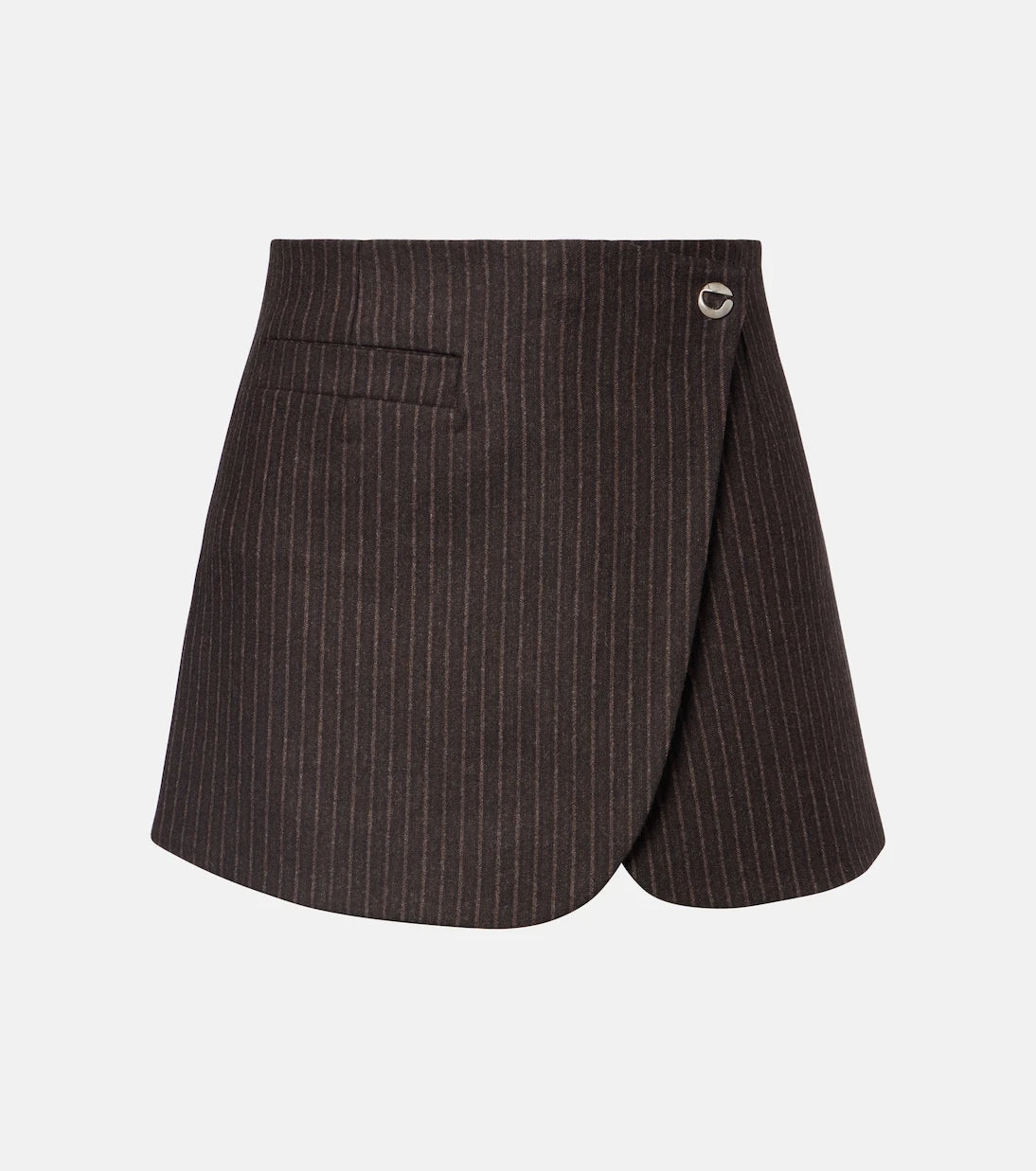 Coperni - Pinstripe wrap skirt